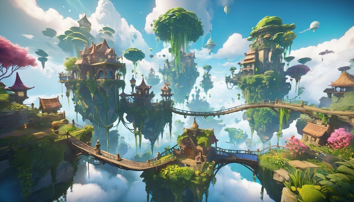 Floating Sky Island Village